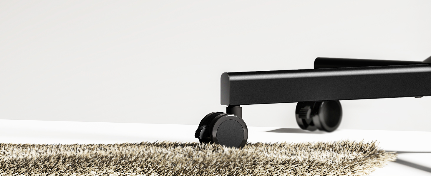 Підставка для телевізора на колесах для 32-65 дюймів, чорна, до 40 кг, VESA 400x400 мм