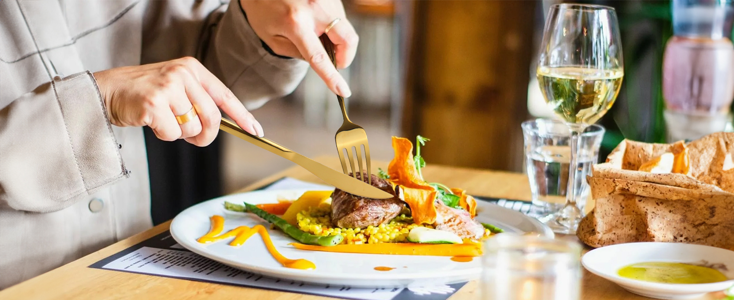 Набір столових приборів Regenbogen 30 предметів з нержавіючої сталі (6 осіб), кольоровий, для кухні/готелю/ресторану, преміум-якість, стійкий до миття в посудомийній машині