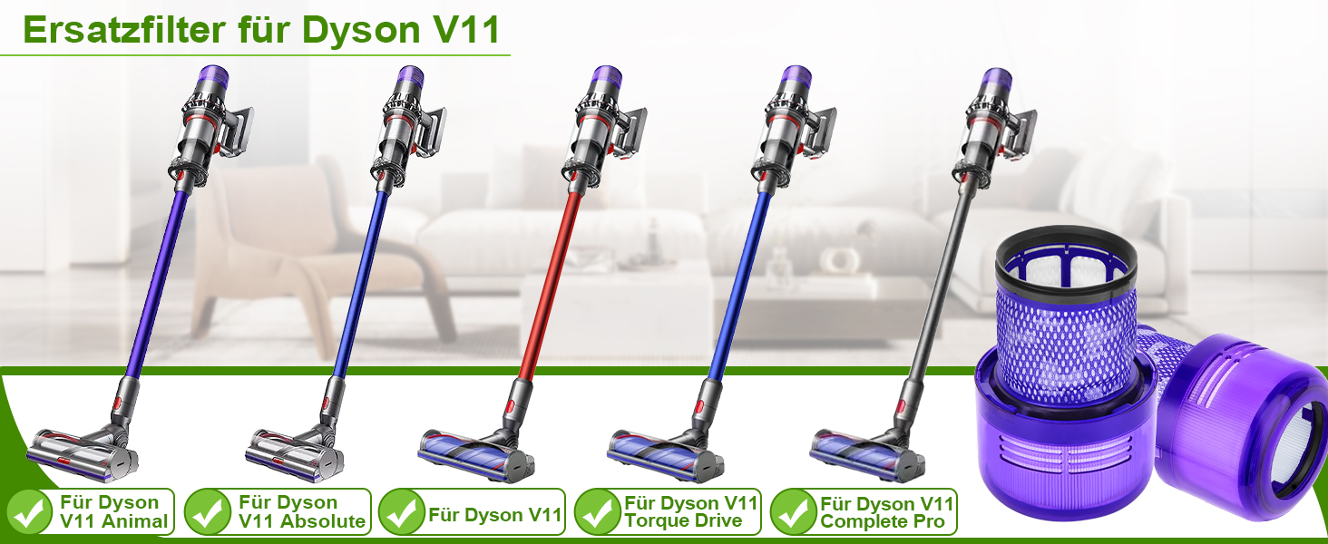 Фільтр Rebirthcare ‎DY-V11 для пилососа Dyson V11 3шт