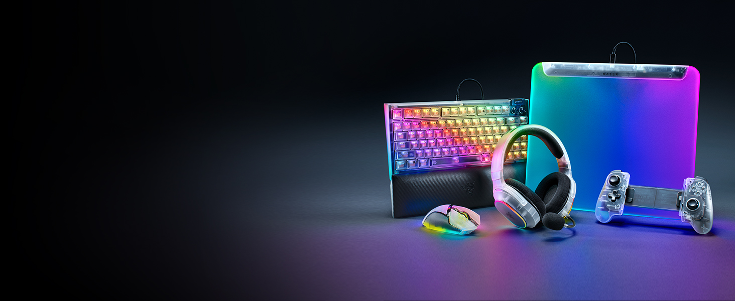 Razer BlackWidow V4 75% Phantom White: Механічна ігрова клавіатура з RGB підсвічуванням та Hot-swap