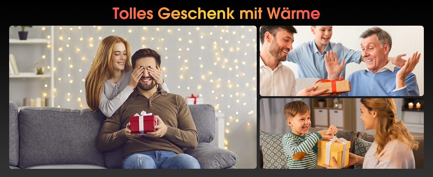 Електричні грілки для рук FANDLISS 10000mAh, 2 шт., з двостороннім нагрівом, USB, 3 режими, для кемпінгу та активного відпочинку