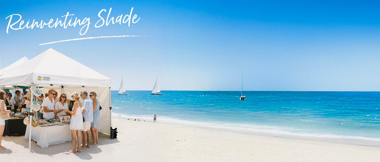 Павільйон CROWN SHADES 3x3: Водостійкий, стабільний, зимостійкий, захист від сонця UV 50+, для кемпінгу, саду та відпочинку. Сірий в клітинку.