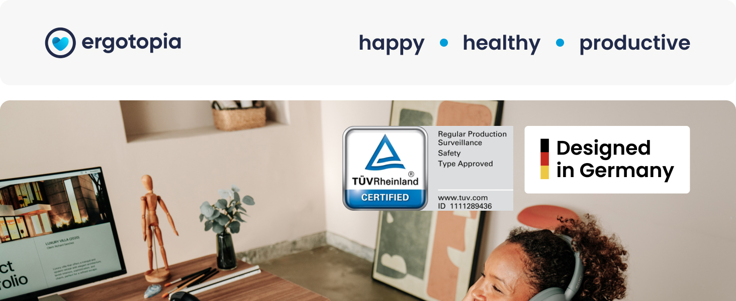 Ерготопія Десктопія Вone – Регульований стіл, електричний, TÜV-сертифікований, з подвійним мотором, 7 років гарантії (лісовий зелений)