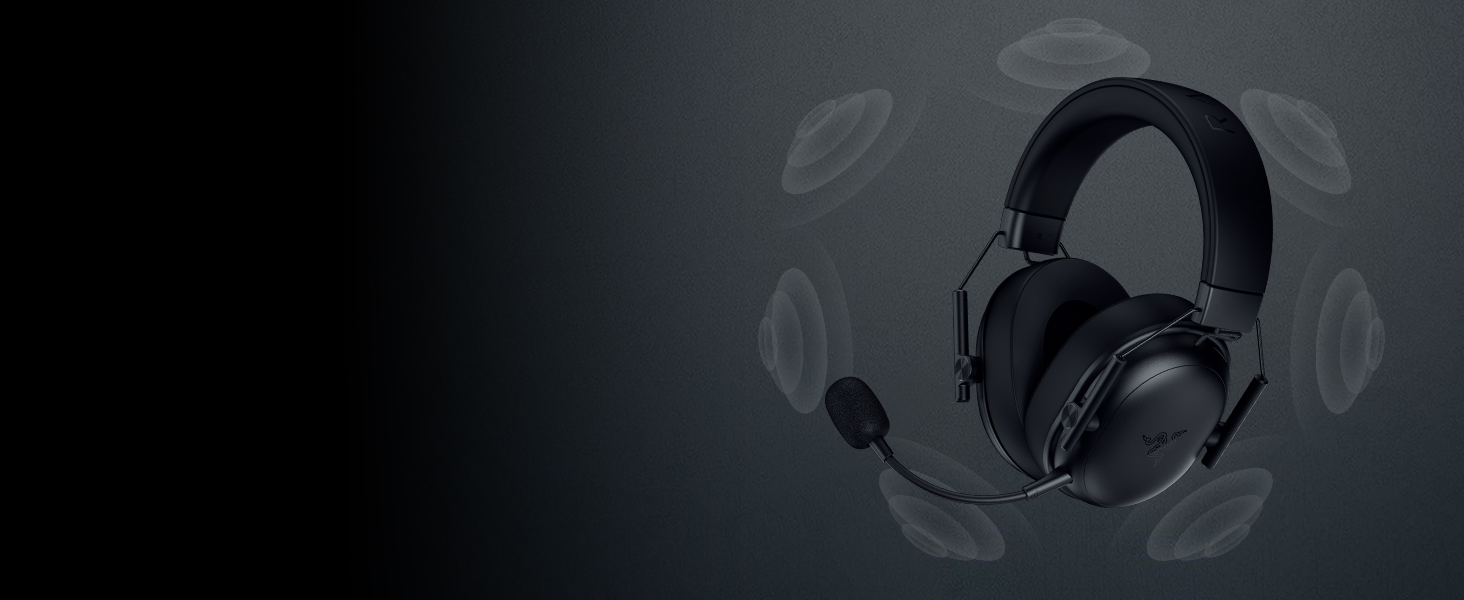 Razer BlackShark V3 X Hyperspeed: Бездротові ігрові навушники для ПК (280г, Bluetooth, мікрофон HyperClear, драйвер TriForce Titanium 50 мм)