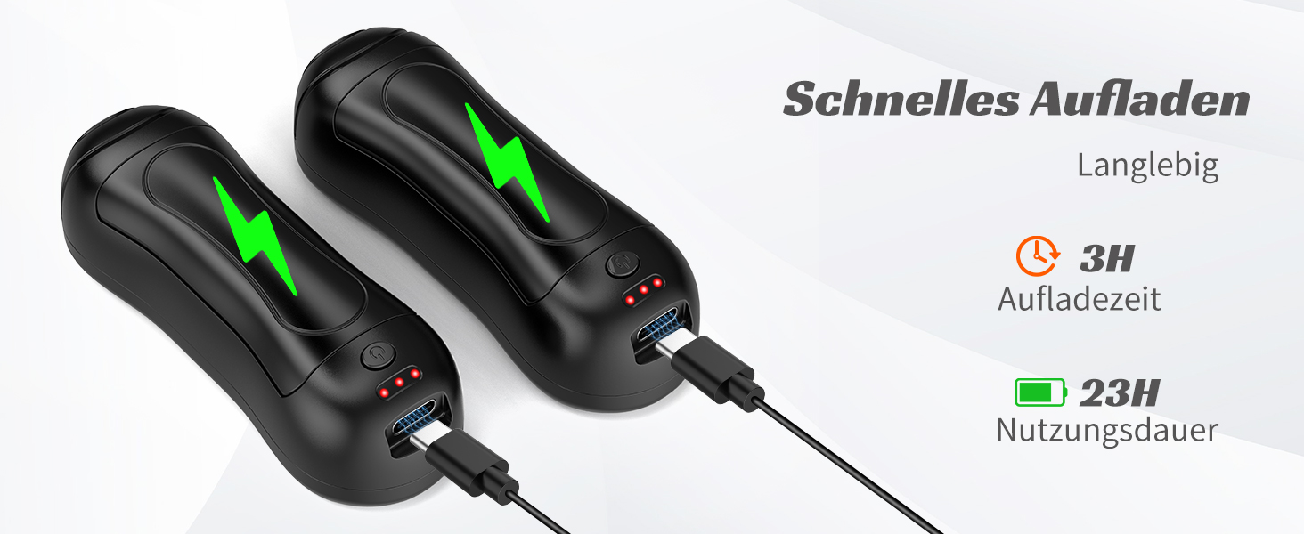 Електричний грілка для рук FANDLISS 6000 mAh, 2 шт. - багаторазовий, з USB зарядкою, для кемпінгу, на відкритий простір, на подарунок, чорний