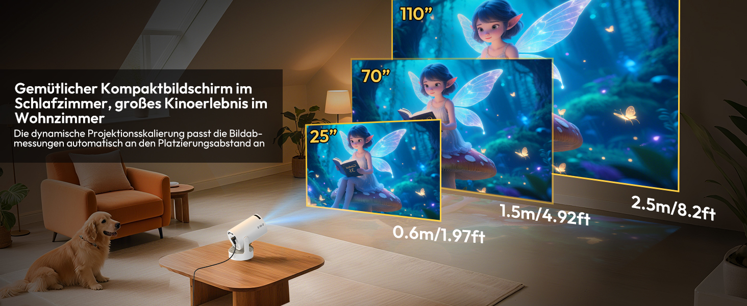 Портативний проєктор Xgody Gimbal 3: 720P HD, 4K/1080P, 12000 Люмен, Android 11.0, WiFi 6, Bluetooth, Auto Keystone, для домашнього кінотеатру