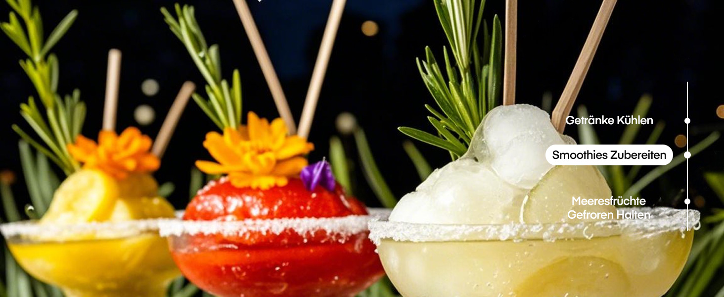 Льодогенератор Fohere 14 кг/24 год, швидке виробництво льоду (5 хв), 2 розміри кулеподібного льоду, самоочищення, з ручкою, лопаткою та кошиком для вечірок, офісу, кемпінгу - Чорний