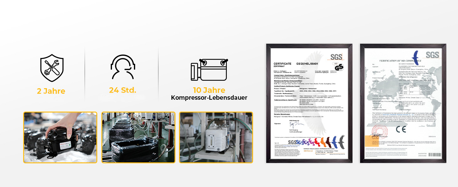 Автомобільний компресорний холодильник BougeRV CRPRO 20L (12/24V DC, 110-240V AC) -22℃~10℃, для авто, кемпінгу, подорожей, сірий
