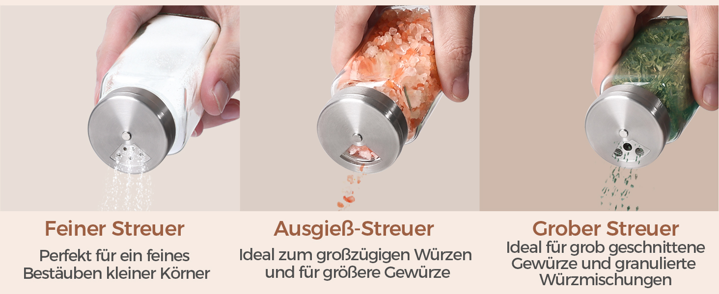 Набір банок для спецій ComSaf (24×120 мл) з мітками, дозатори, з нержавіючої сталі, органайзер