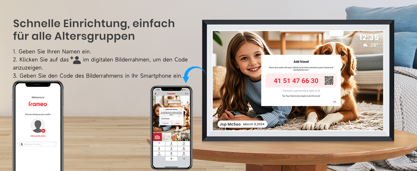 Цифровий фотоальбом FRAMEO 15.6