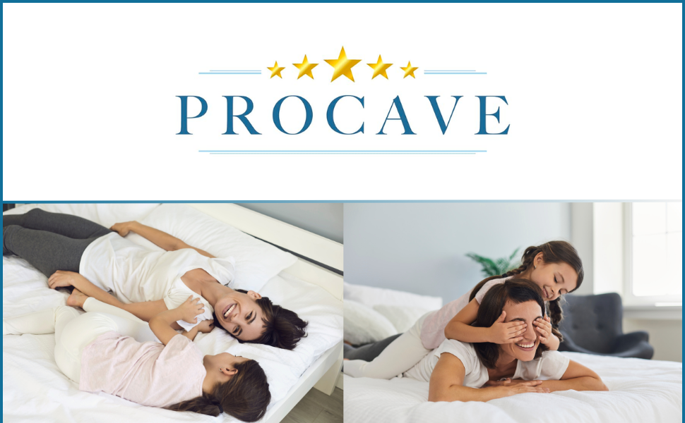 Стьобана подушка PROCAVE Micro-Comfort 40x80 см / Подушка з мікрофібри / подушка для голови / подушка для сну / М'який дотик