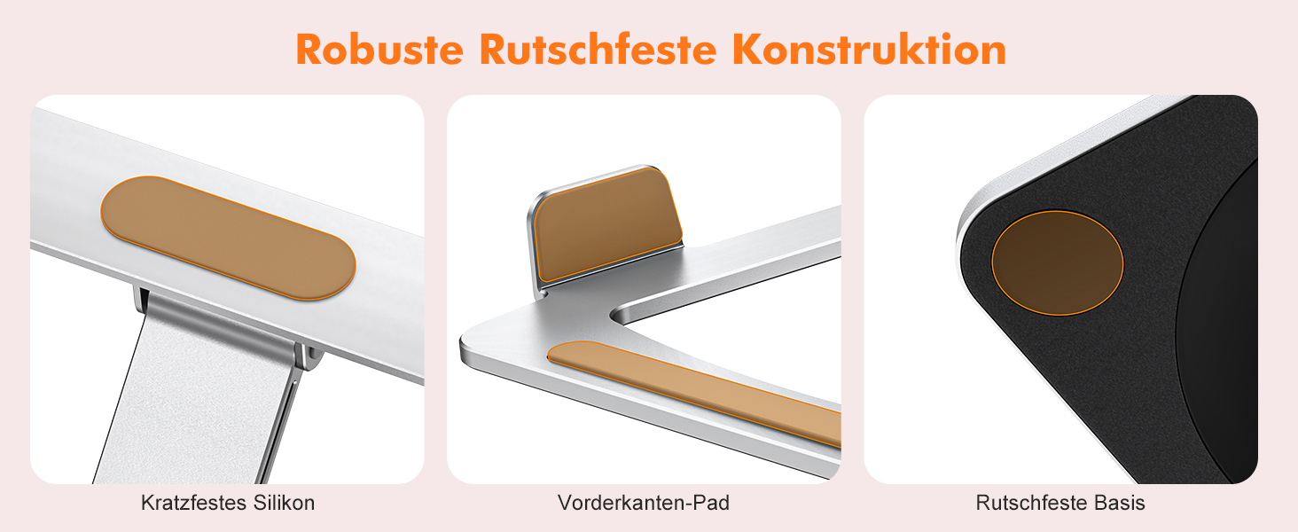 Підставка для ноутбука з поворотним столом 360°, регульована, ергономічна, з вентиляцією, складний тримач для кулінарної книги, сумісна з MacBook Air/Pro (10-16')