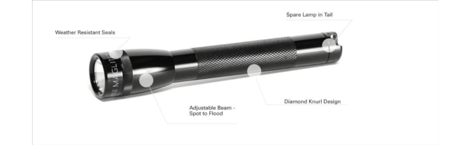 Ліхтар MAGLITE Mini 2AA, чорний, стандартна упаковка