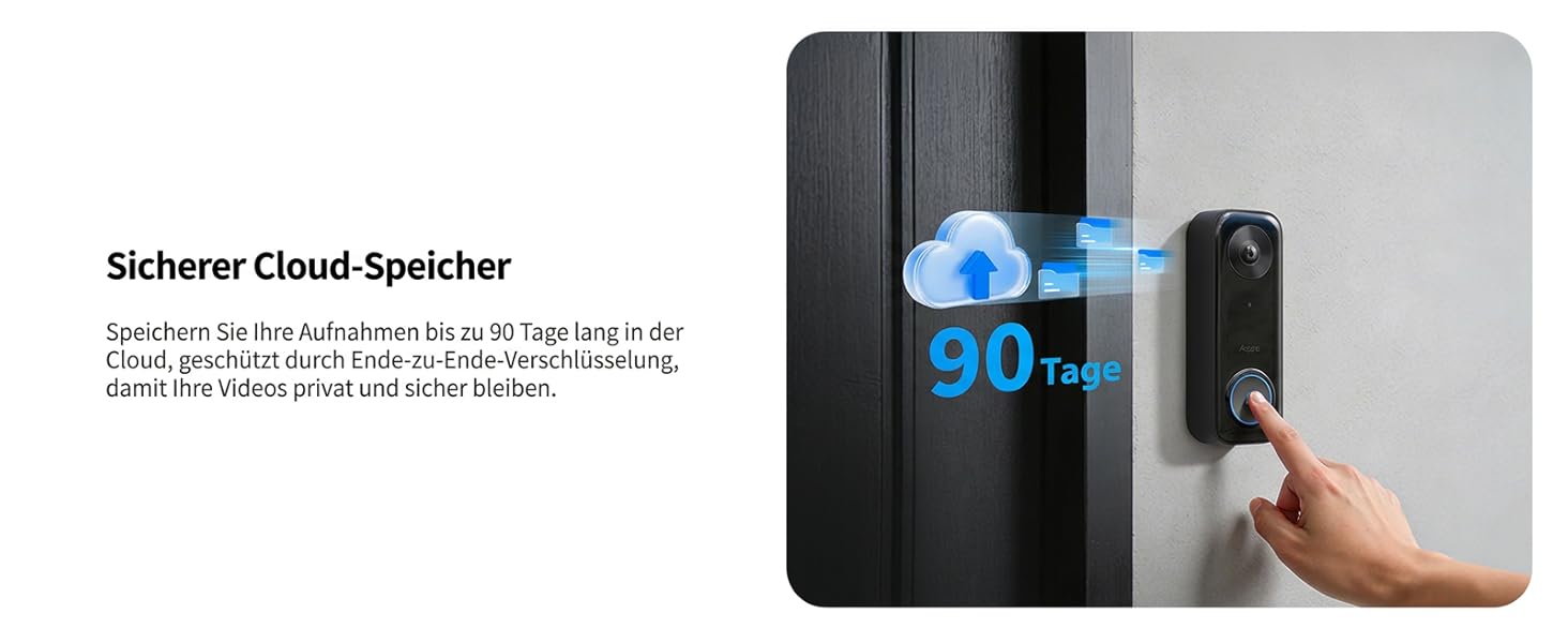 Aqara G400 Відеодзвінок з Chime, 2K HD, PoE/Кабель, HomeKit, Розпізнавання, IP65