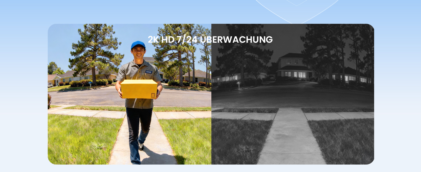 Відеодзвінок ieGeek 2K з камерою, бездротовий, IP66, AI-розпізнавання руху, нічне бачення, без підписки, сумісний з Alexa, Wi-Fi 2.4GHz, з внутрішнім дзвінком (білий)