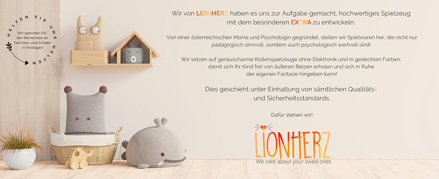 Дитячий намет LIONHERZ® DAS ORIGINAL: принцесин замок з бавовни та льону | з фібергласовими штангами та сумкою для перенесення | стабільний намет-тіпі для дівчаток (без аксесуарів)