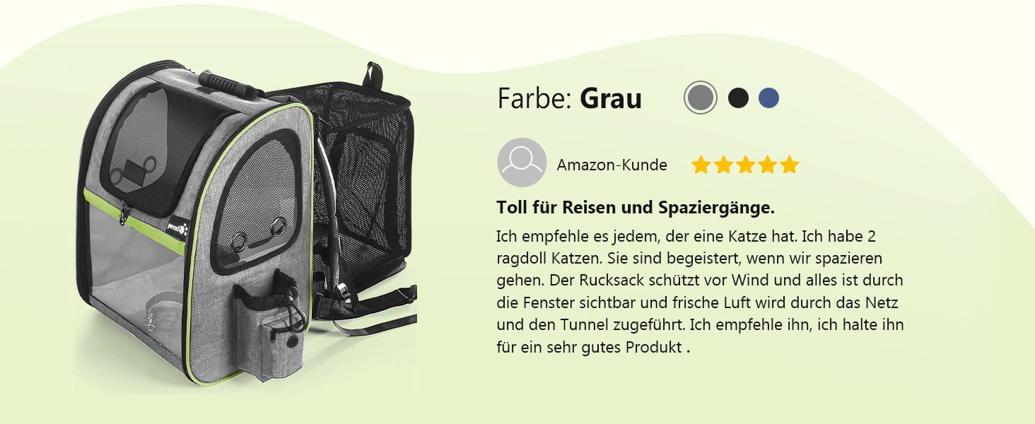 Рюкзак для домашніх тварин pecute з сітчастим вікном, портативна і складна сумка для кішок, дихаюча і легка сумка для собак, водонепроникна тканина з Оксфорда з великим простором, багатофункціональний нековзний сірий 8 кг (розширюваний акриловий, Чорний, м (до 8 кг))