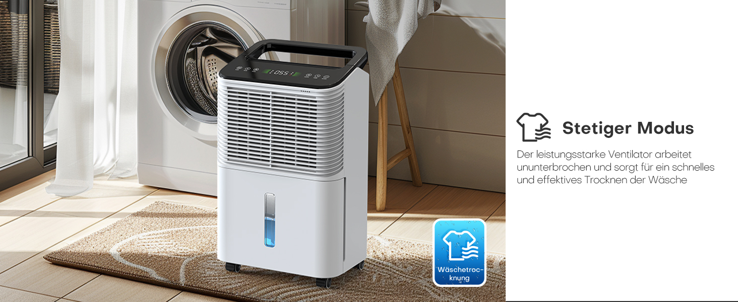 Електричний осушувач повітря 16л/день з автоматичним режимом, таймером та індикатором вологості