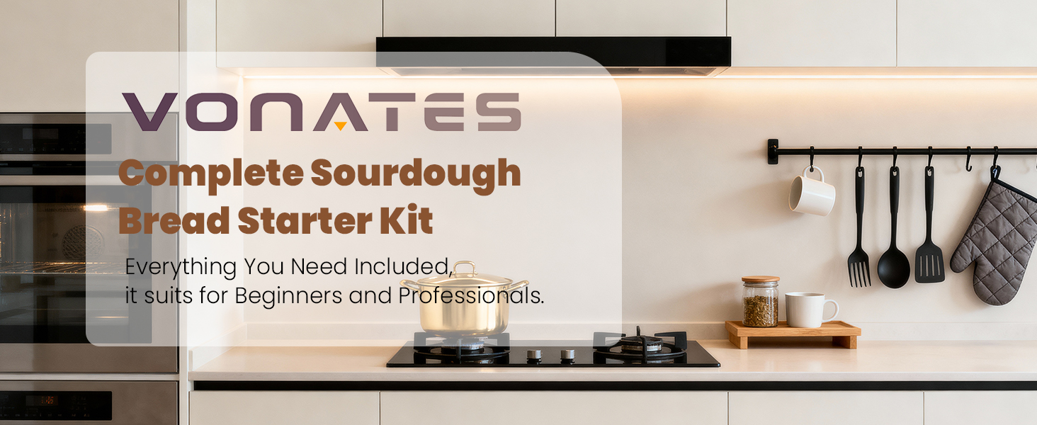 Набір для випічки хліба: корзинка з бавовняного шнура, набір для закваски, аксесуари для випічки, дріжджовий міксер, скребок для тіста, для початківців