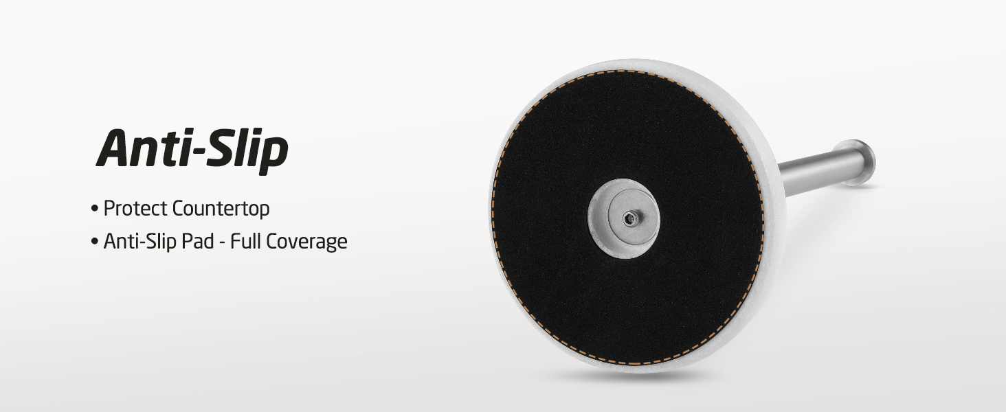 Тримач для паперових рушників KES мармурова підставка, стійкий диспенсер із нержавіючої сталі SUS304, 14 см, KPH100S14B-2