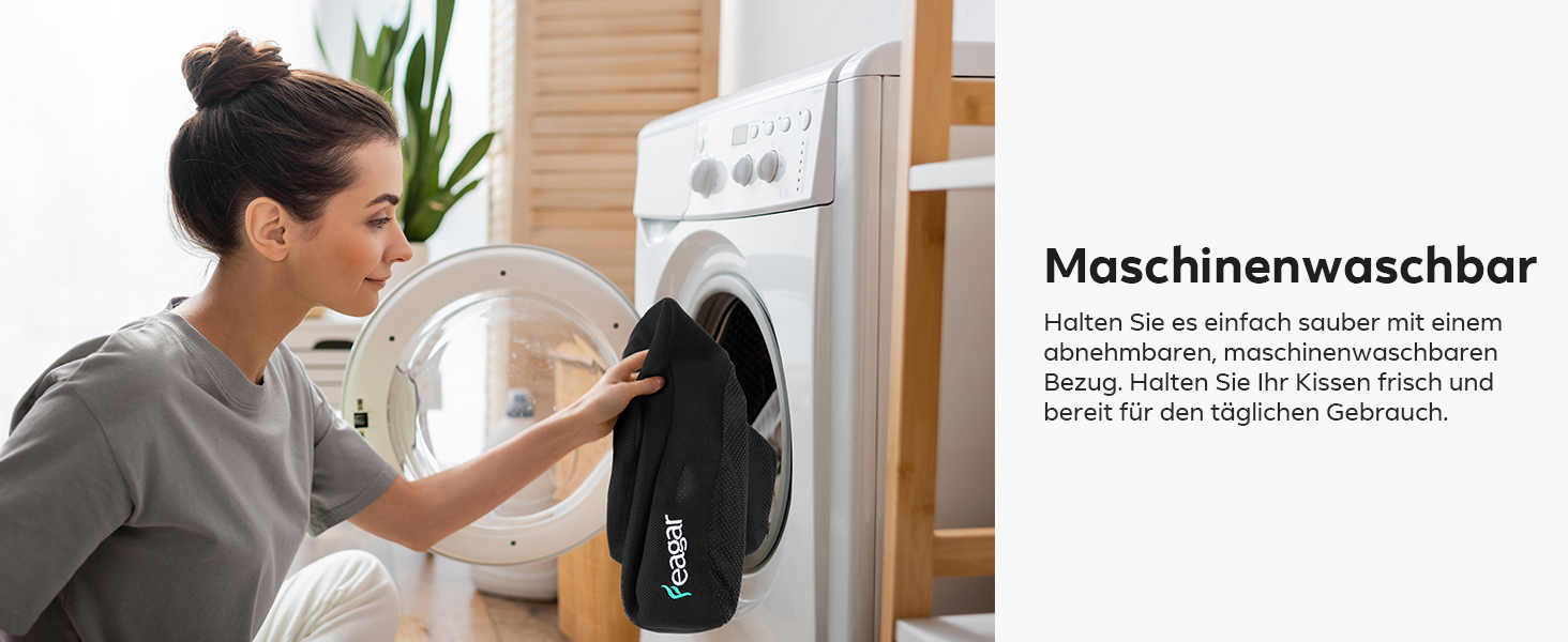 Ортопедична подушка для сидіння Feagar з memory foam - ергономічна подушка для офісного крісла, авто та дому - подушка для куприка, зняття навантаження при тривалому сидінні, неслизька (до 100 кг), чорна