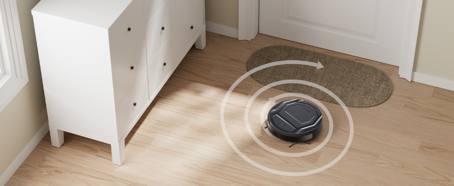 Робот-пилосос LEFANT M210P з функцією миття, 12000Pa, LiDAR, білий