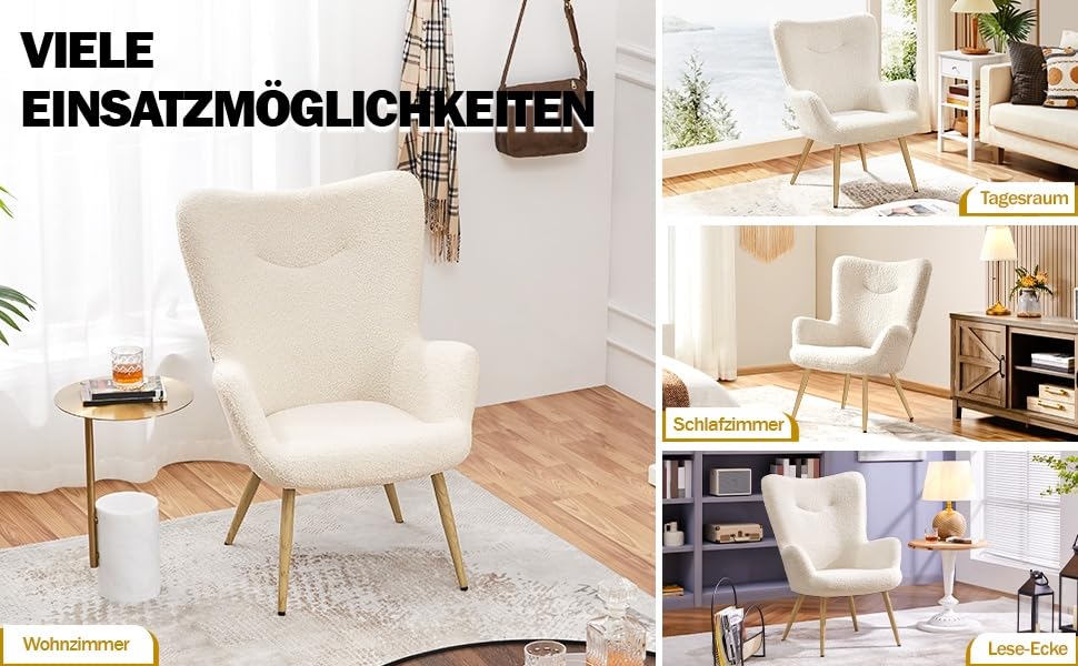 Крісло-мішок Yaheetech з поліестеру, крісло для телевізора, крісло-релакс, біле