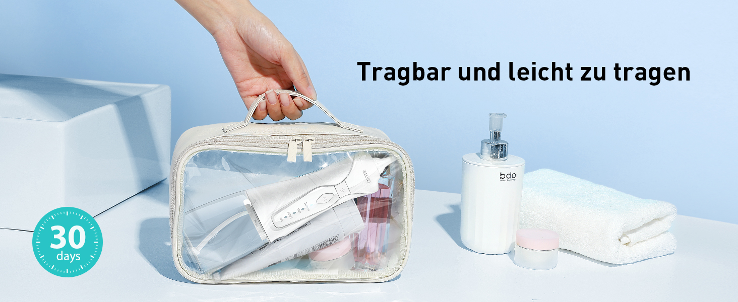 COSLUS Бездротовий електричний іригатор для рота: 4 режими, портативний, 300 мл резервуар, тестер-переможець, легкий у використанні, скребок для язика, догляд за зубами, для подорожей, світло-зелений (білий)