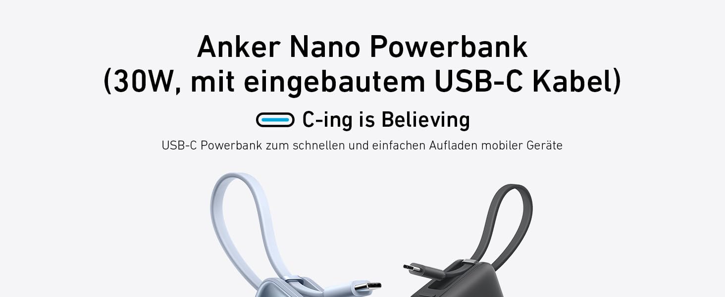 МАг із вбудованим кабелем USB-C, PD 30 Вт високої потужності з USB-C, USB-A, сумісний із iPhone 15/14 серією, MacBook, Galaxy, iPad, AirPods тощо (зелений), 10 000