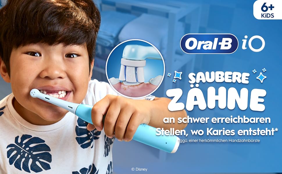 Електрична зубна щітка Oral-B iO Series 2, набір з 2 шт, чорний/зелений (Stitch Blue)
