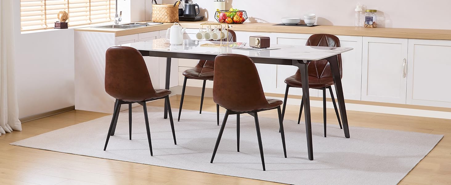 Стільці для їдальні Lestarain з підлокітниками, для кухні, вітальні, їдальні, м'які, з оксамитовим покриттям, металеві, ергономічний дизайн, темно-зелений