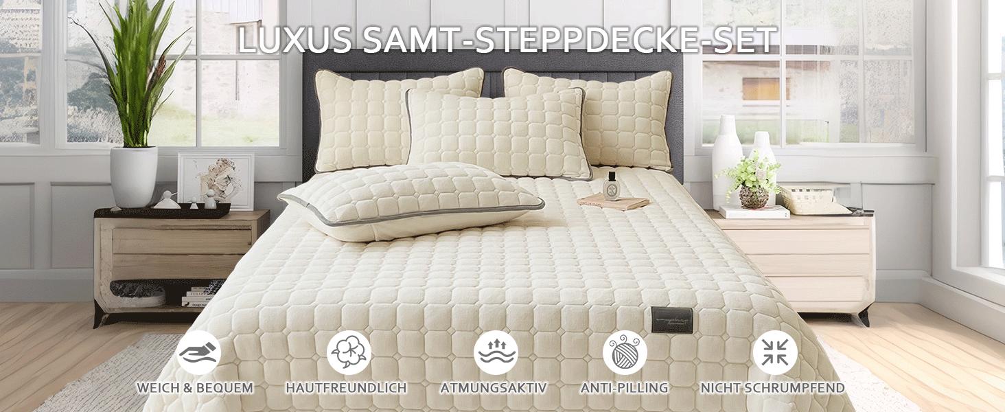 Комплект ковдри SHANNA XXL покривало з мікрофібри 230x250 см 2 наволочки 50x70 см, темно-сірий