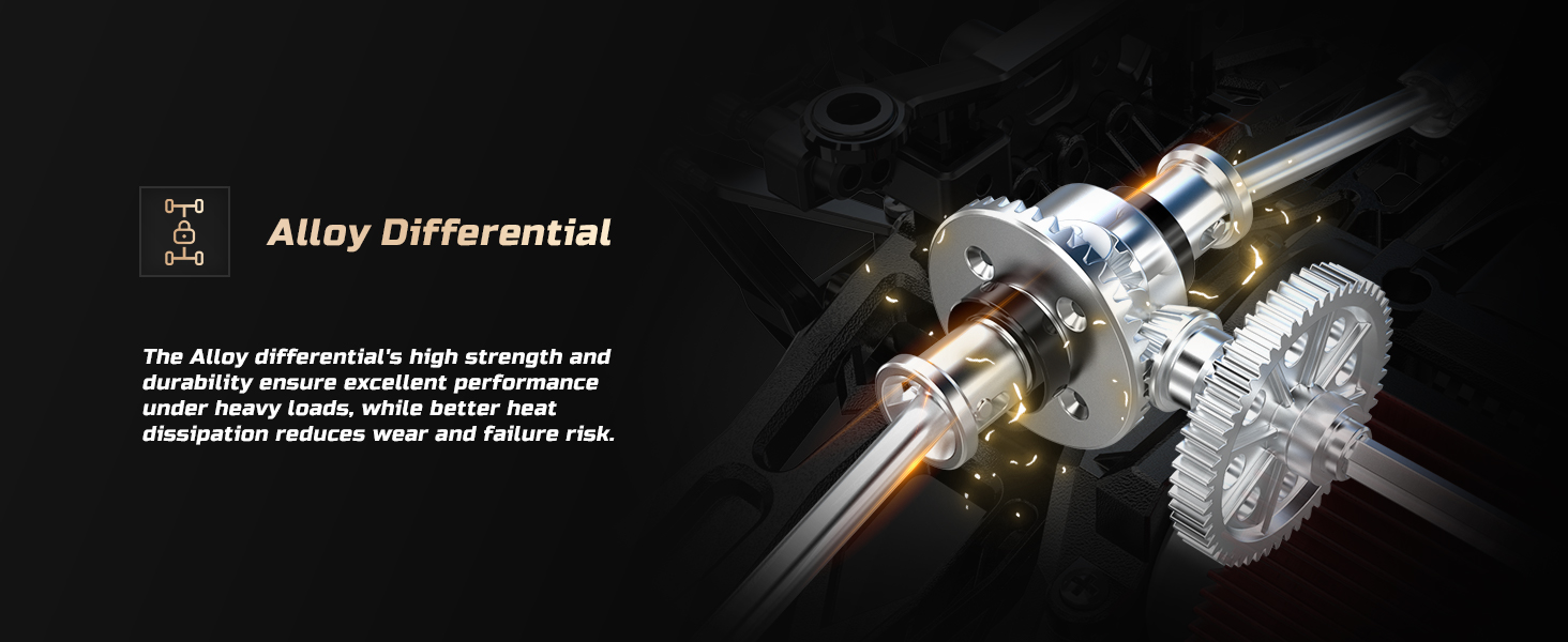 Радіокерований позашляховик DEERC 1:14 40 км/год, RC-трак 4x4 2.4 ГГц з LED-фарами, 2 акумулятори, іграшка для хлопчиків