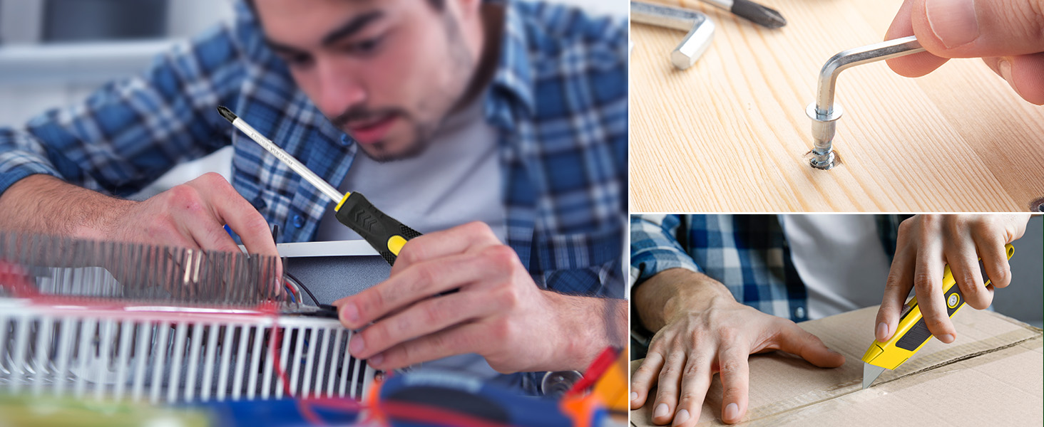 Набір інструментів 95 предметів у пластиковому кейсі Werkzeugkoffer: викрутки, головки, тріскачки для дому, авто, гаража (жовтий)