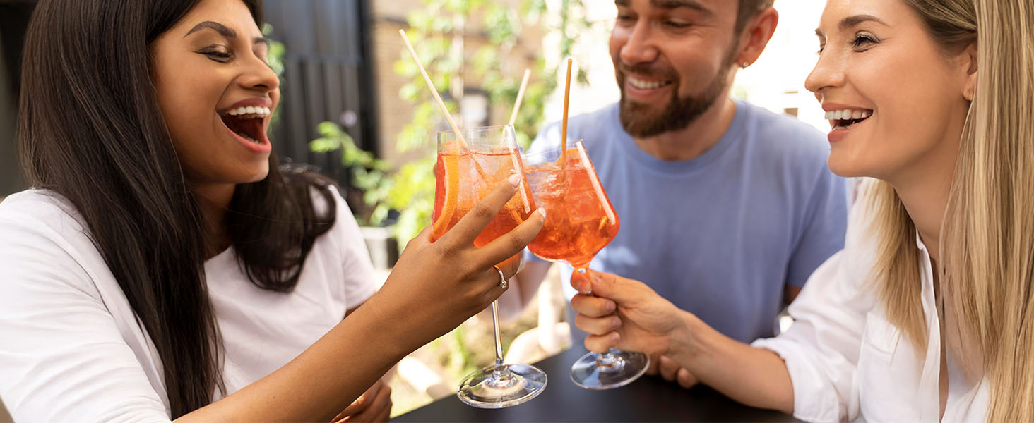 Бокали для білого вина Moritz Milano 460 мл, 2 шт. з полікарбонату, неб'ються, прозорі