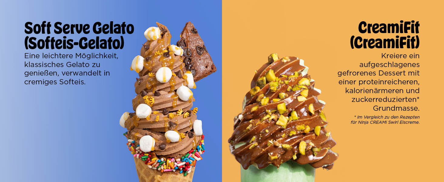 Машина для морозива CREAMi Softeis Ninja Swirl NC701EU: 13 функцій, 2 контейнери для морозива, сорбету, шейків