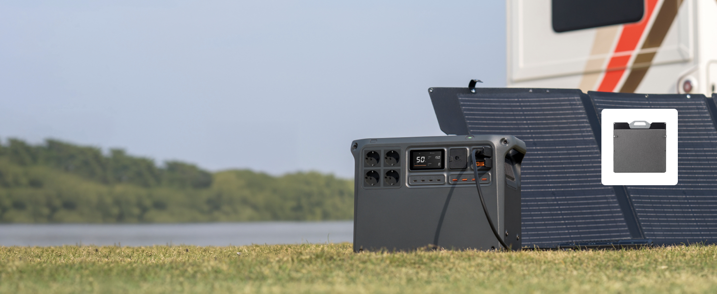 Портативна електростанція DJI Power 2000: 2048 Wh, 3000 W, LiFePO4, сонячний генератор, для дому, кемпінгу та надзвичайних ситуацій