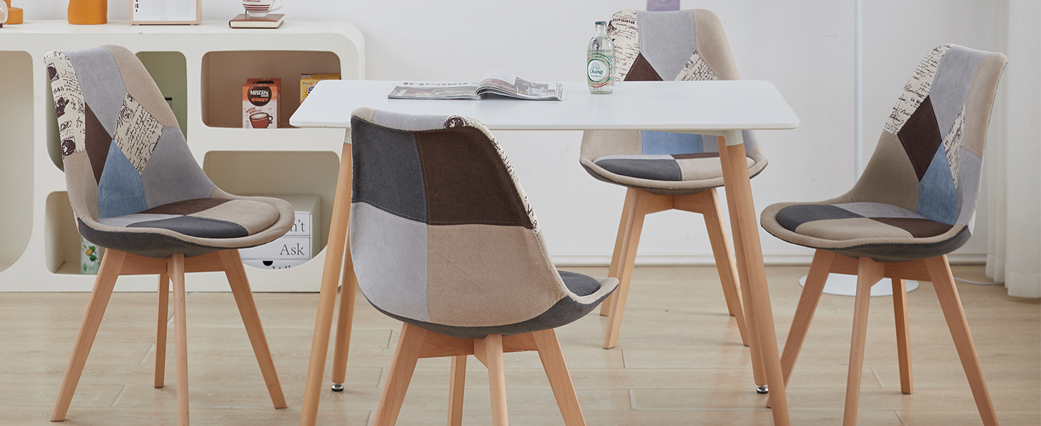 Стільці для їдальні GrandCA HOME: дерев'яні, з масиву бука, в стилі ретро, комплект на 2 шт.