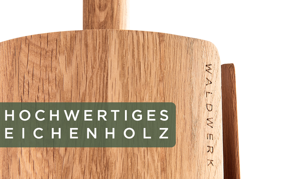 Тримач для паперових рушників WALDWERK з натурального дуба, підставка для всіх стандартних кухонних рулонів, екологічний безпластиковий дизайн