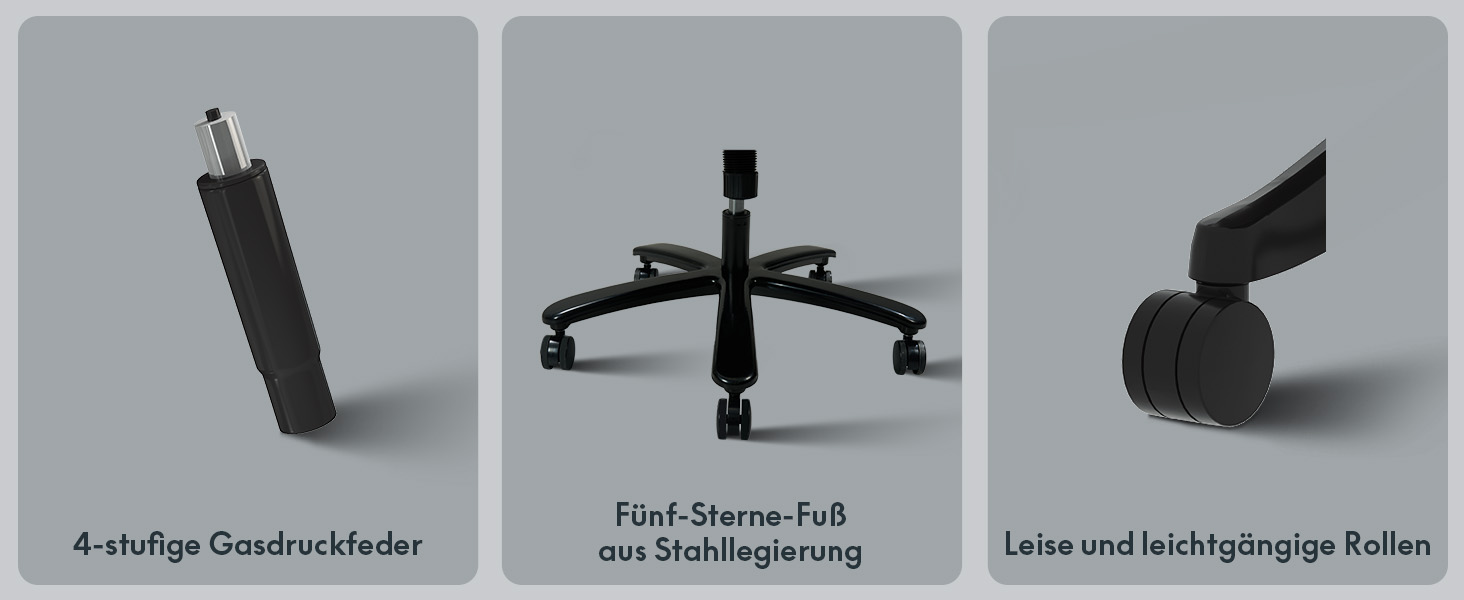 Крісло офісне FLEXISPOT чорне, 227 кг, регульовані підлокітники, для дому/офісу, з товстим сидінням, поворотне, OS2