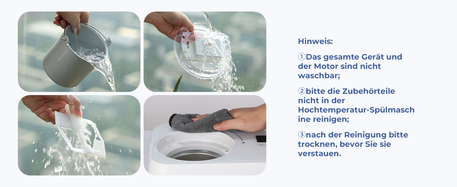 Машина для приготування льоду з компресором 1л, самостійно охолоджувана знімним контейнером для льоду, з лопаткою/мірювальним циліндром з позначками