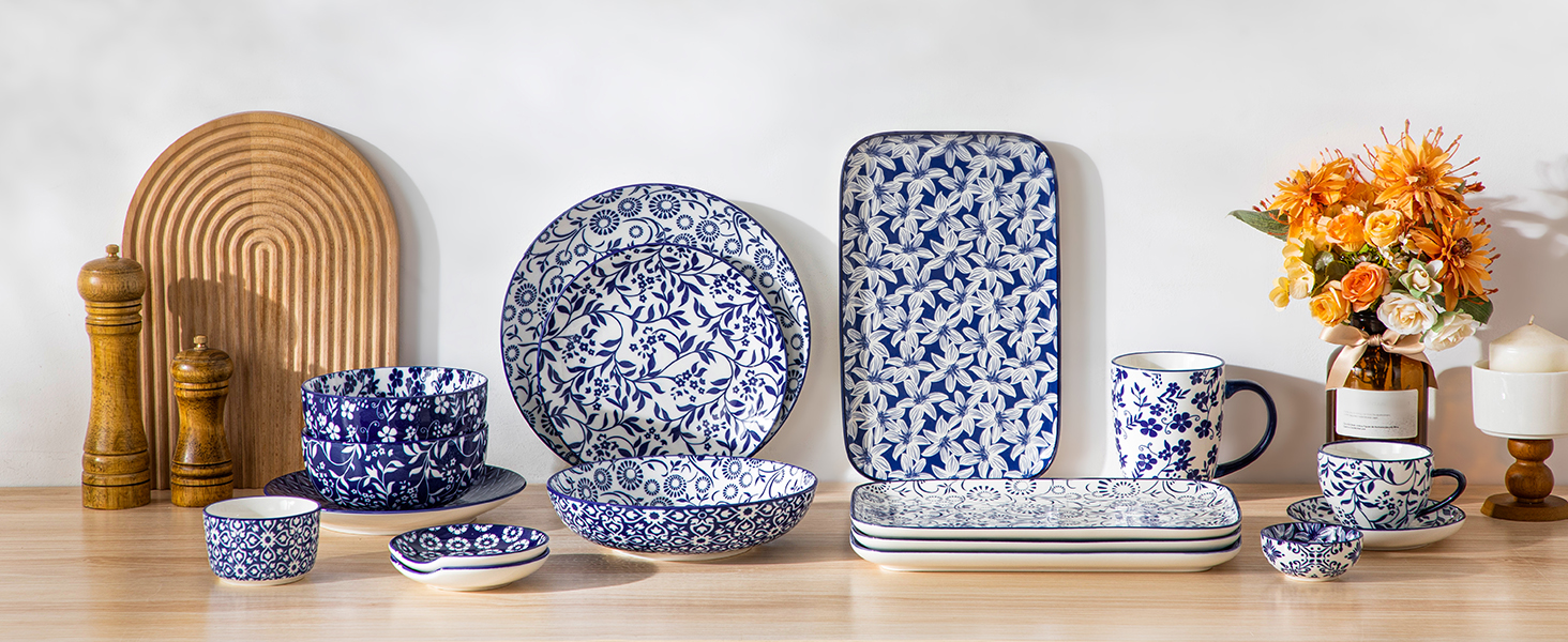 Набір тарілок Vancasso Selene для закусок, суші, десертів 22x13 см (4 шт) - Порцелянові прямокутні тарілки для подачі