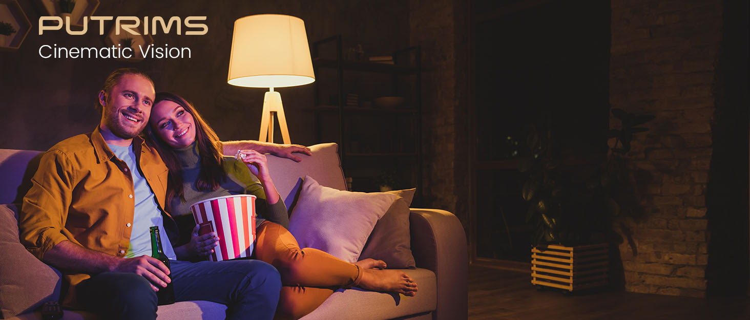 Портативний проєктор Beamer з автофокусом та корекцією трапецеїдальних спотворень, WiFi, Bluetooth, Full HD 1080P, LED, 145°, 50% Zoom, для домашнього кінотеатру та мобільного використання, чорний