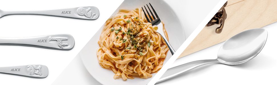 Набір дитячого столового прибору Maverton Kinderbesteck з гравіюванням та дерев'яною коробкою з малюнком тварин - з нержавіючої сталі, коричневий - подарунок для дівчинки на день народження, хрещення, народження - різдвяні подарунки - плюшевий ведмедик