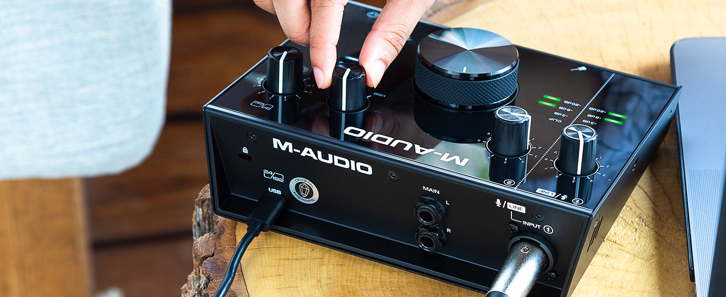 M-Audio Air 192|6: USB аудіоінтерфейс для професійного запису (2 XLR/Line входи, софт в комплекті)