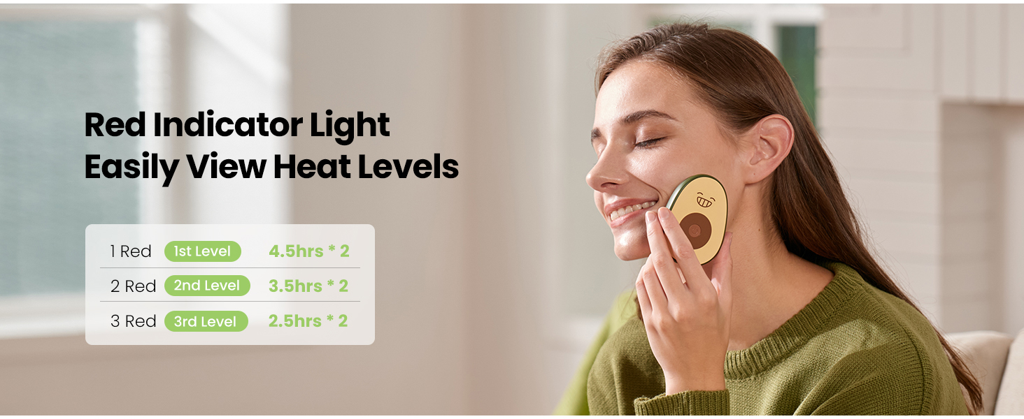 Електричні грілки для рук Gaiatop, 2 шт., з магнітним кріпленням, 3 режими нагріву, швидкий нагрів, портативні, багаторазові, для активного відпочинку та подарунків