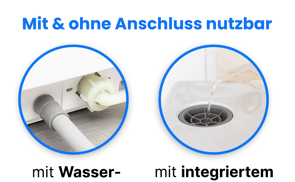 Посудомийна машина Bomann® TSG 5704: компактна, для кемпінгу, з підключенням/без, 36-70°C, 6 програм, 42 см