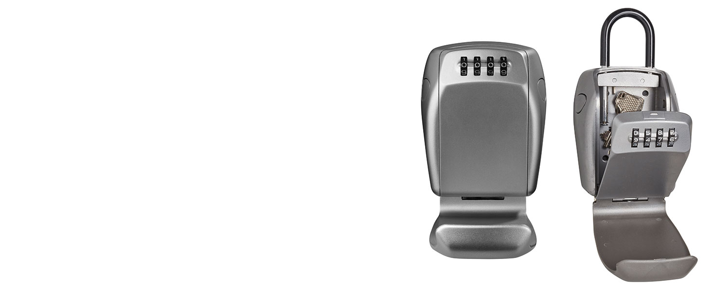 Кейс-сейф для ключів Master Lock Medium з настінним кріпленням для вулиці, металевий захисний бокс (11.9 x 8.5 x 3.6 см)