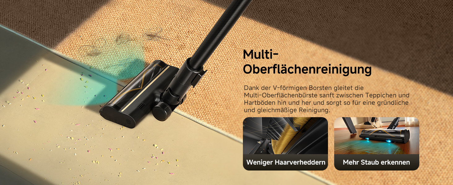Dreame бездротовий пилосос V20: для твердих підлог та килимів, 24000PA, 90 хв роботи, фільтрація 99.99%, видалення шерсті тварин
