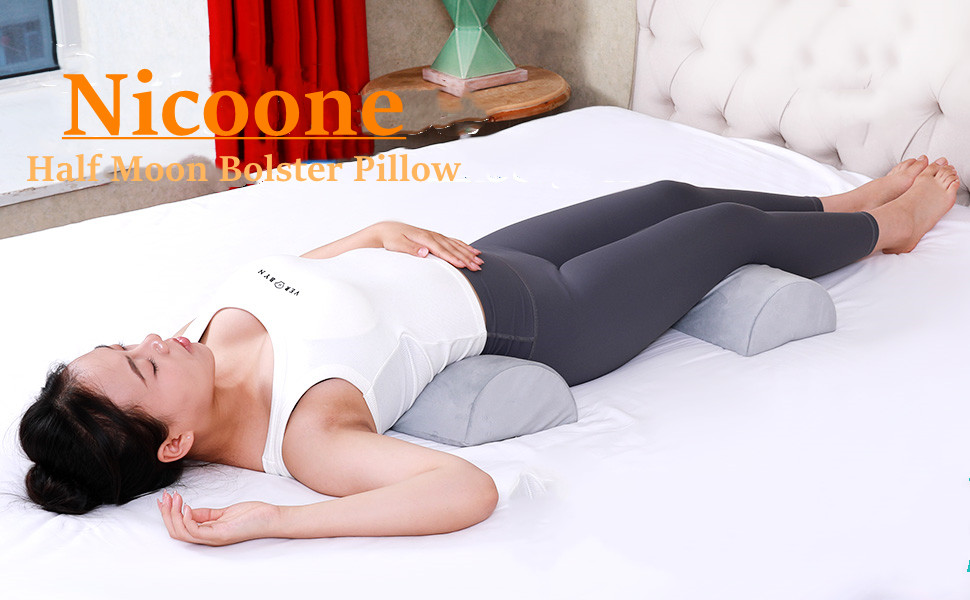 Подушка з піни Memory Foam для ніг, колін та попереку. Ортопедична подушка для сну на боці та спині, підтримка шиї, ніг, колін та талії
